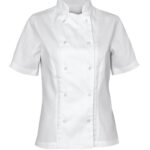 Bluza gastronomiczna damska biała "Classic" z krótkim rękawem